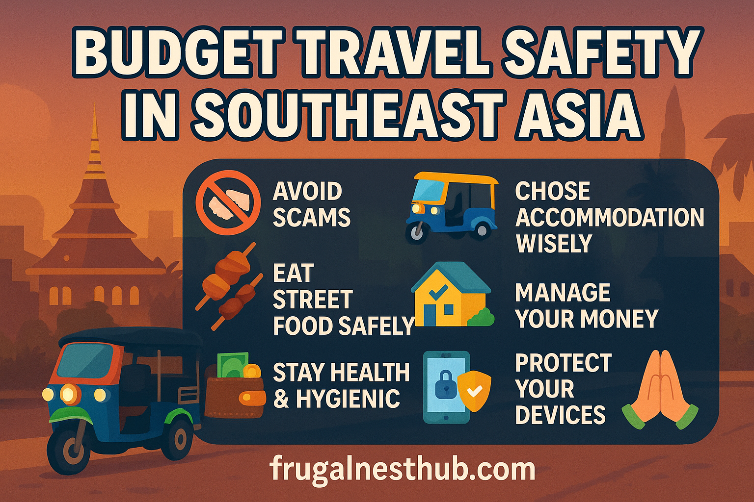 budget travel safety Southeast Asia