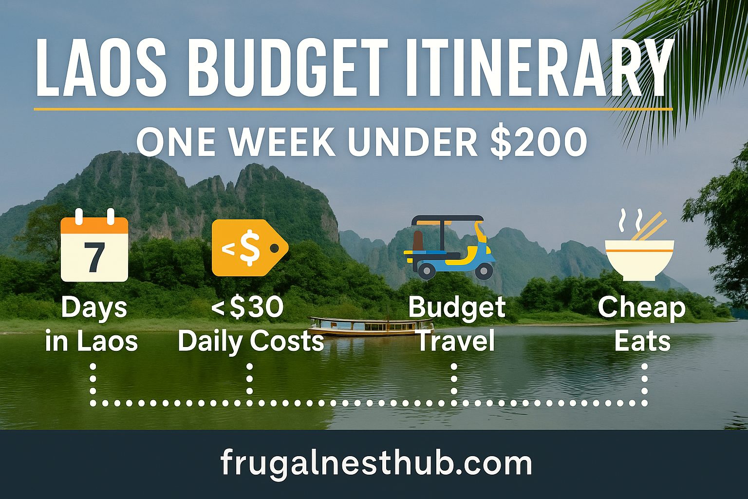 Laos budget itinerary - one week under $200